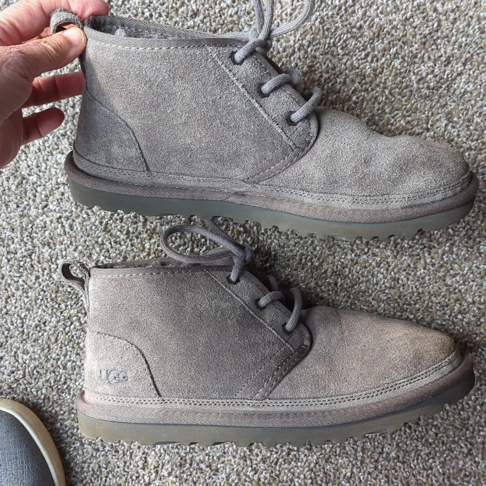 UGG Gray Suede Neumel Chukka Boots